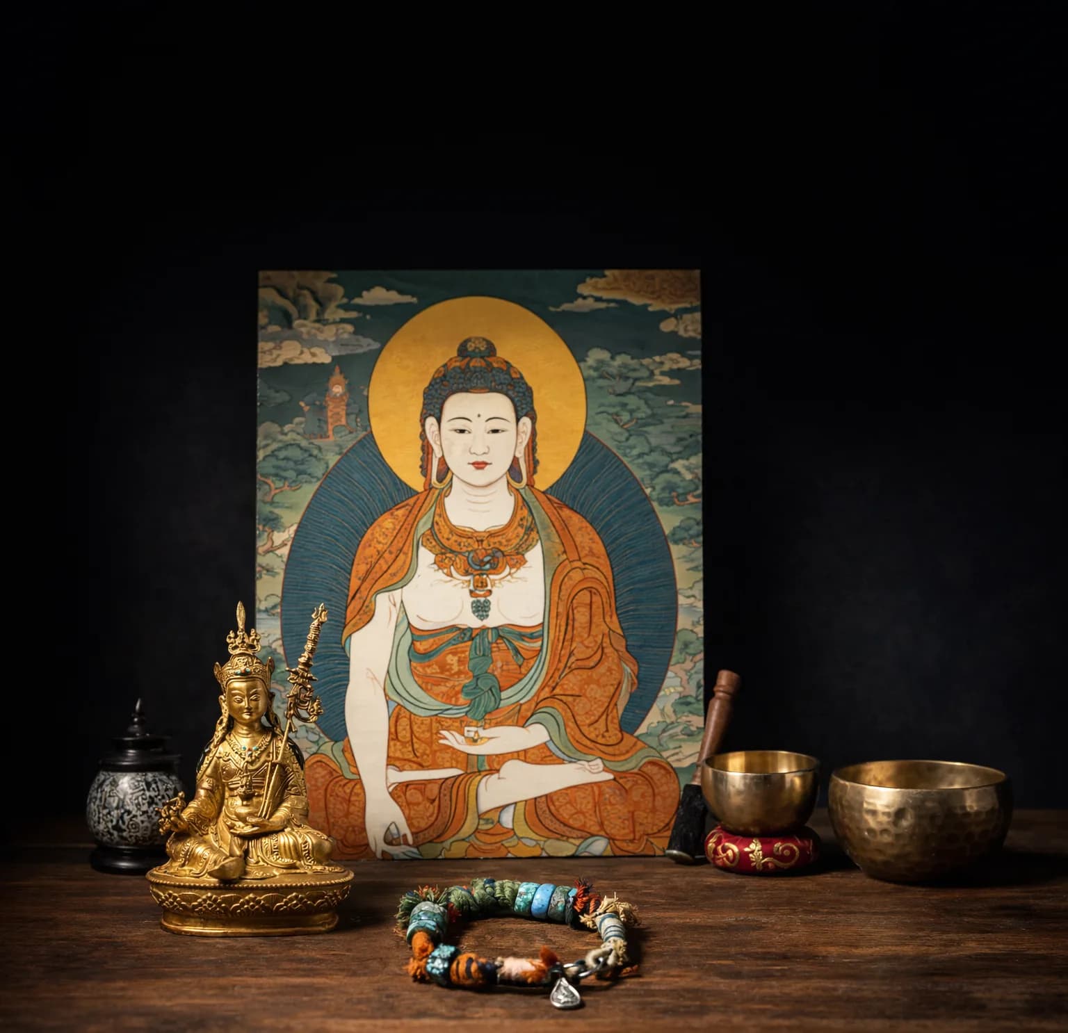 Artisan workshop with sacred art objects